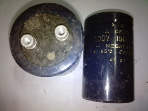 日本松下金字 GYU CE33系列  100v 15000uf   发烧滤波电容