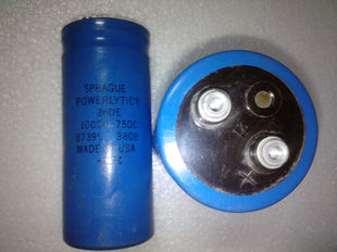 拆机美国思碧 SPRAGUE 36DE系列 75v 10000uf 发烧滤波电容