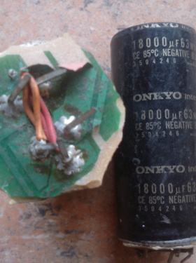 拆机ONKYO定制 Nichicon音频电解电容 63v 18000uf 发烧电容