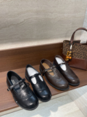 秋季 英伦风小皮鞋 女鞋 2025新款 百搭厚底单鞋 工艺雕花9387.4