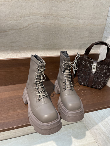 新款时尚百搭高级感舒适柔软保暖马丁靴女靴子9375-66B25-3.m3单