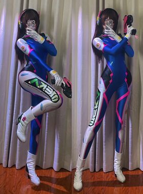 守望先锋宋哈娜cos服DVA游戏动漫cosplay连体连体服女服装3D款