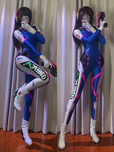 守望先锋宋哈娜cos服DVA游戏动漫cosplay连体连体服女服装3D款