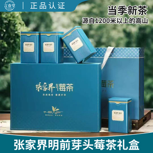 莓茶礼盒张家界特产精品莓茶野生特级龙须芽尖藤茶礼盒送礼伴手礼