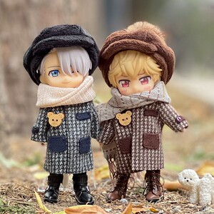 ob11娃衣服现货molly关节大衣外套套装卫衣12分bjd GSC素体粘土