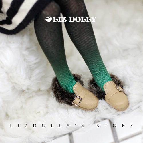 Blythe【懒人毛毛鞋】8分BJDAzone momoko LatiY OB24 可儿HOLALA