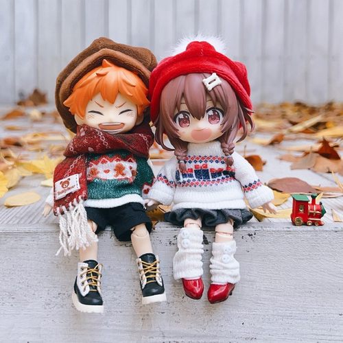 套装圣诞毛衣娃衣ob1112分bjd