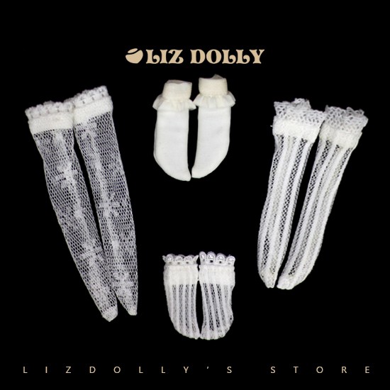 【百搭日常蕾丝袜 短袜】小布blythe Azone mmk molly licca可儿