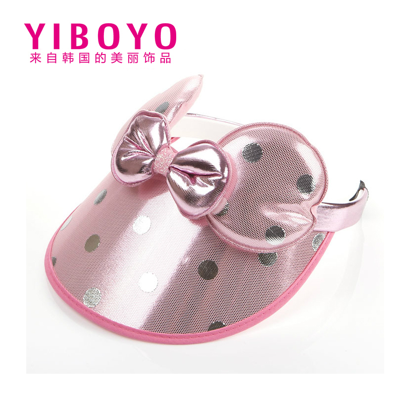 YIBOYO韩国卡通公主发饰帽子夏季头饰可爱高弹力发卡帽