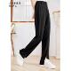女V1286 秋水伊人黑色显瘦休闲裤 开衩西装 2025夏新款 裤 高级修身