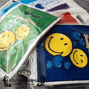 薄款可爱透明包装袋 塑料袋手提袋 礼品袋饰品袋  10袋装