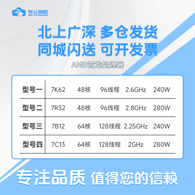 AMD霄龙CPU7K627R327B127C13