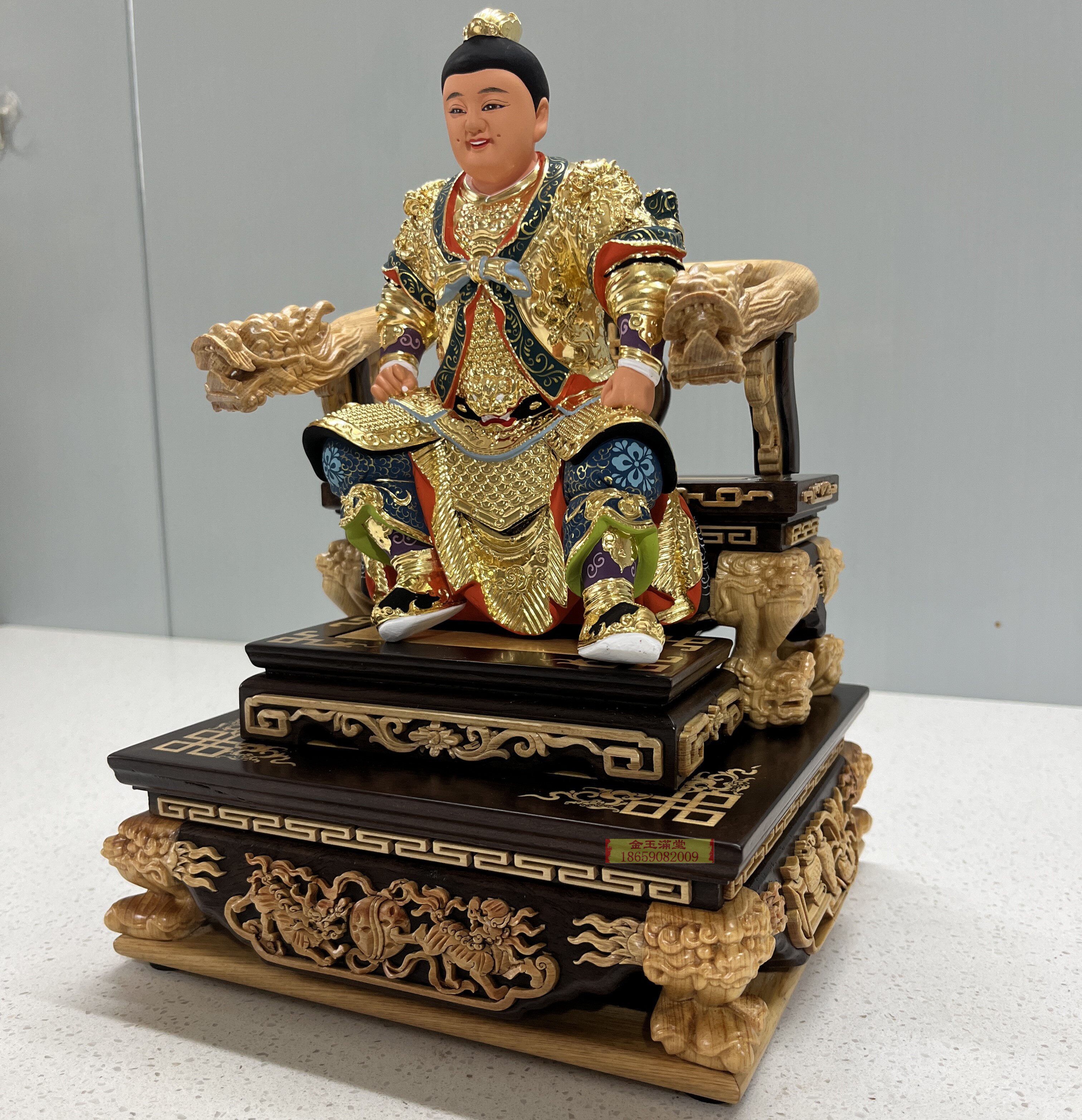 五寸六脱身三太子哪吒中坛元帅玄关摆件神像金身小型佛像居家供奉