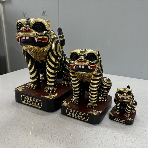 虎爷木雕金身神像神虎将军