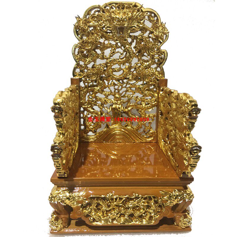 神明座椅安金佛椅文椅中式仿古神像底座佛像宝座九龙椅神木雕订制