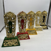 五行五色令牌玉皇有令神主令五龙木雕王令雕龙安金神明敕封五雷令