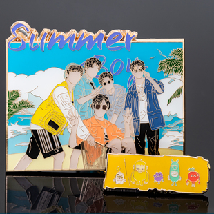 欢天喜地好哥们阴阳怪气男团周边summer boy徽章老番茄花少北某幻