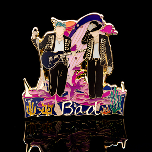 张艺兴周边大航海演唱会BAD金属徽章饰品同款 应援生日礼物专辑MV