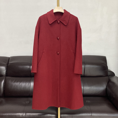 双面羊绒大衣女中长款韩版时尚