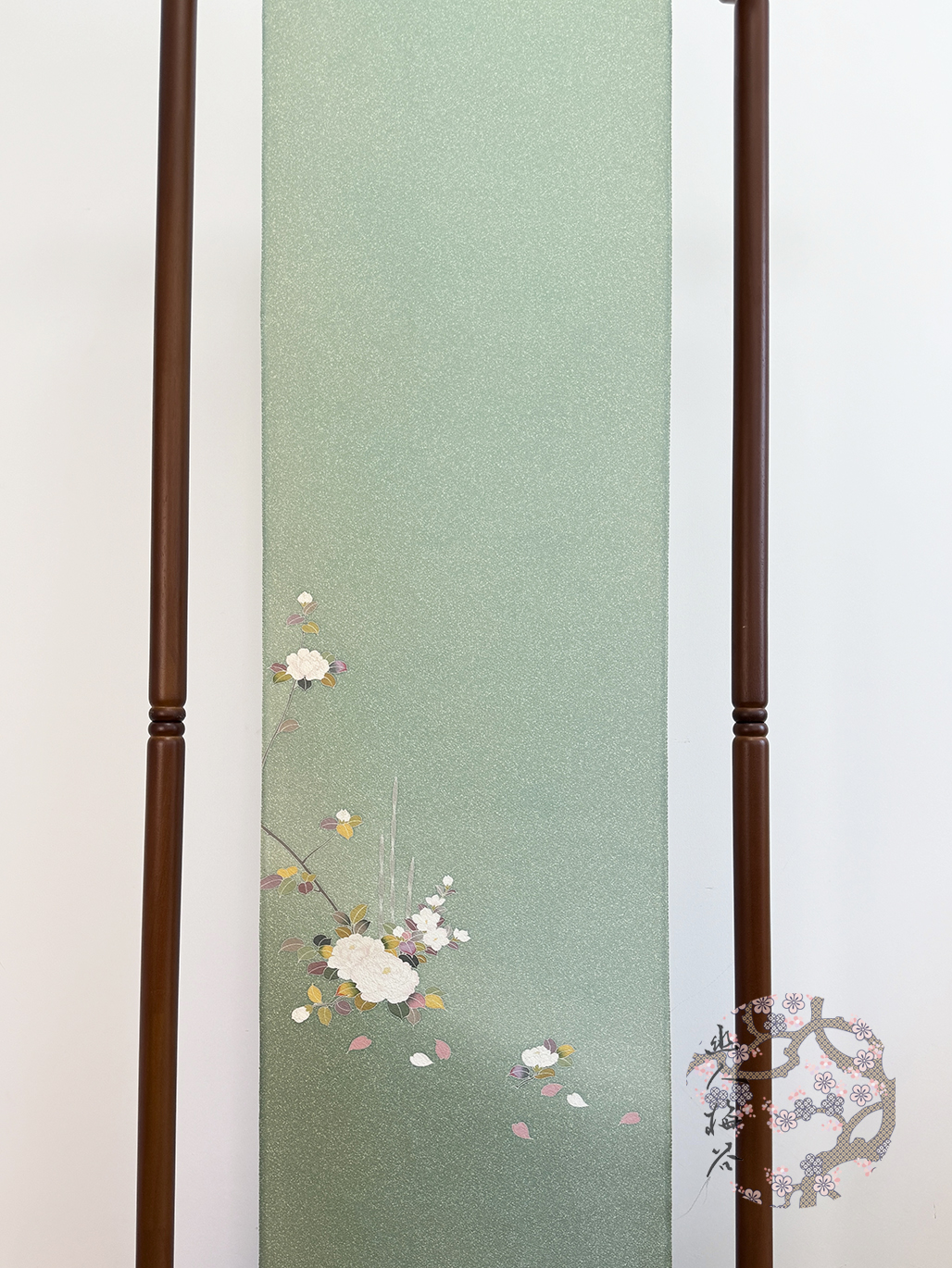 日本正绢反物卷布花枝付下正娟布料真丝旗袍汉服定制面料