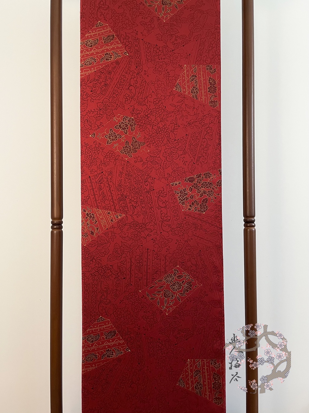 幽人梅谷|日本正绢草花小纹反物正娟布料真丝旗袍汉服定制面料