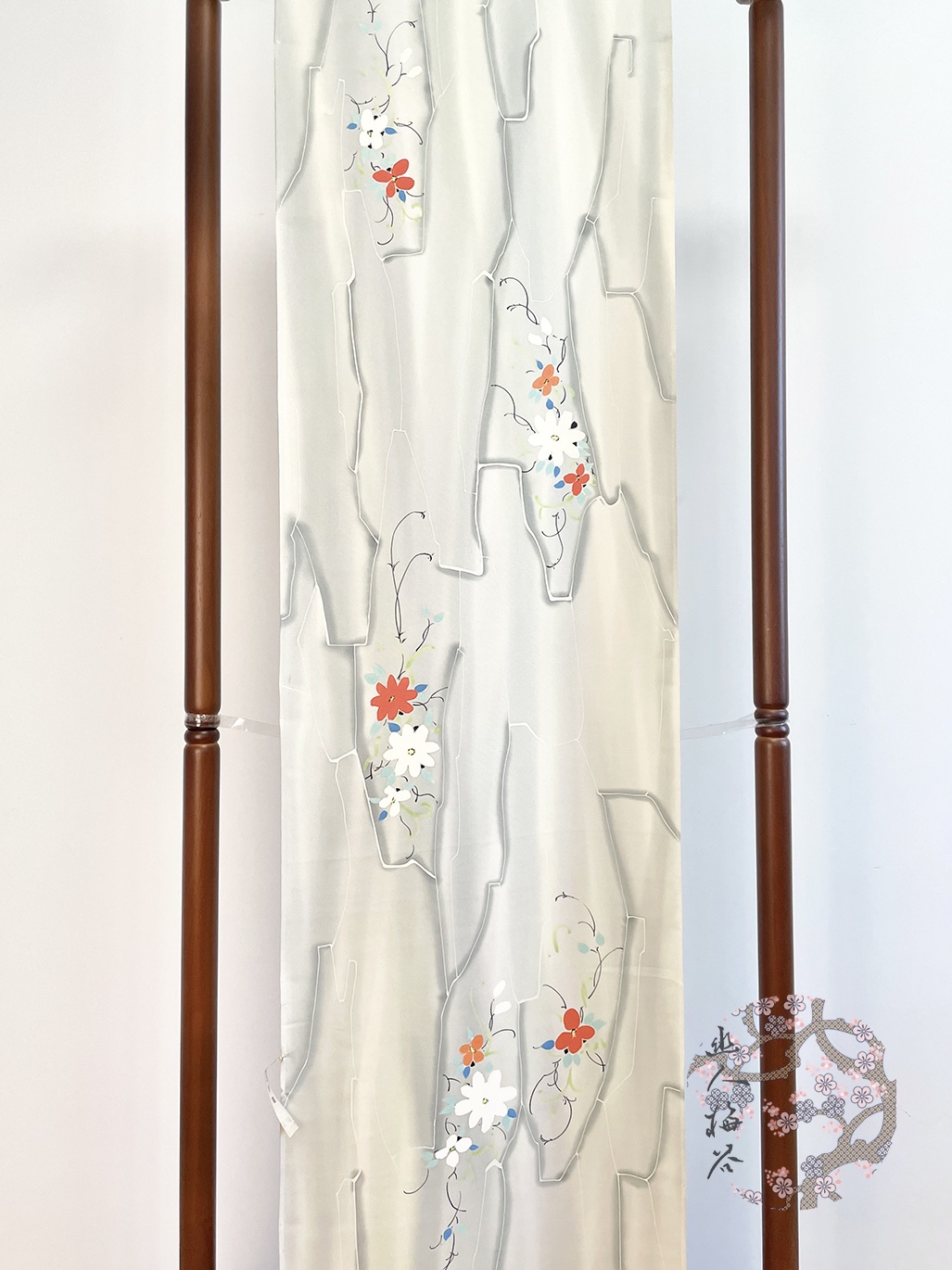 幽人梅谷|日本正绢小纹反物正娟布料真丝旗袍汉服定制面料