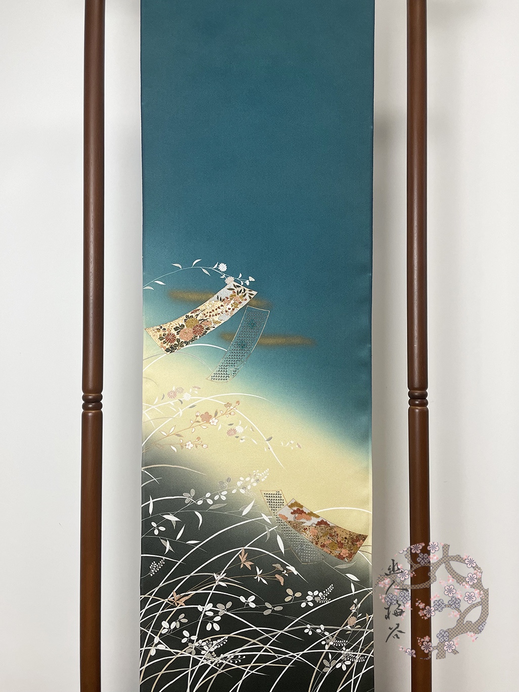 幽人梅谷|日本正绢刺绣反物反物正娟布料真丝旗袍汉服定制面料