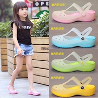 Детские тапочки в стиле Crocs, удобная обувь, пляжная обувь, мюли, женские тапочки, семейный стиль