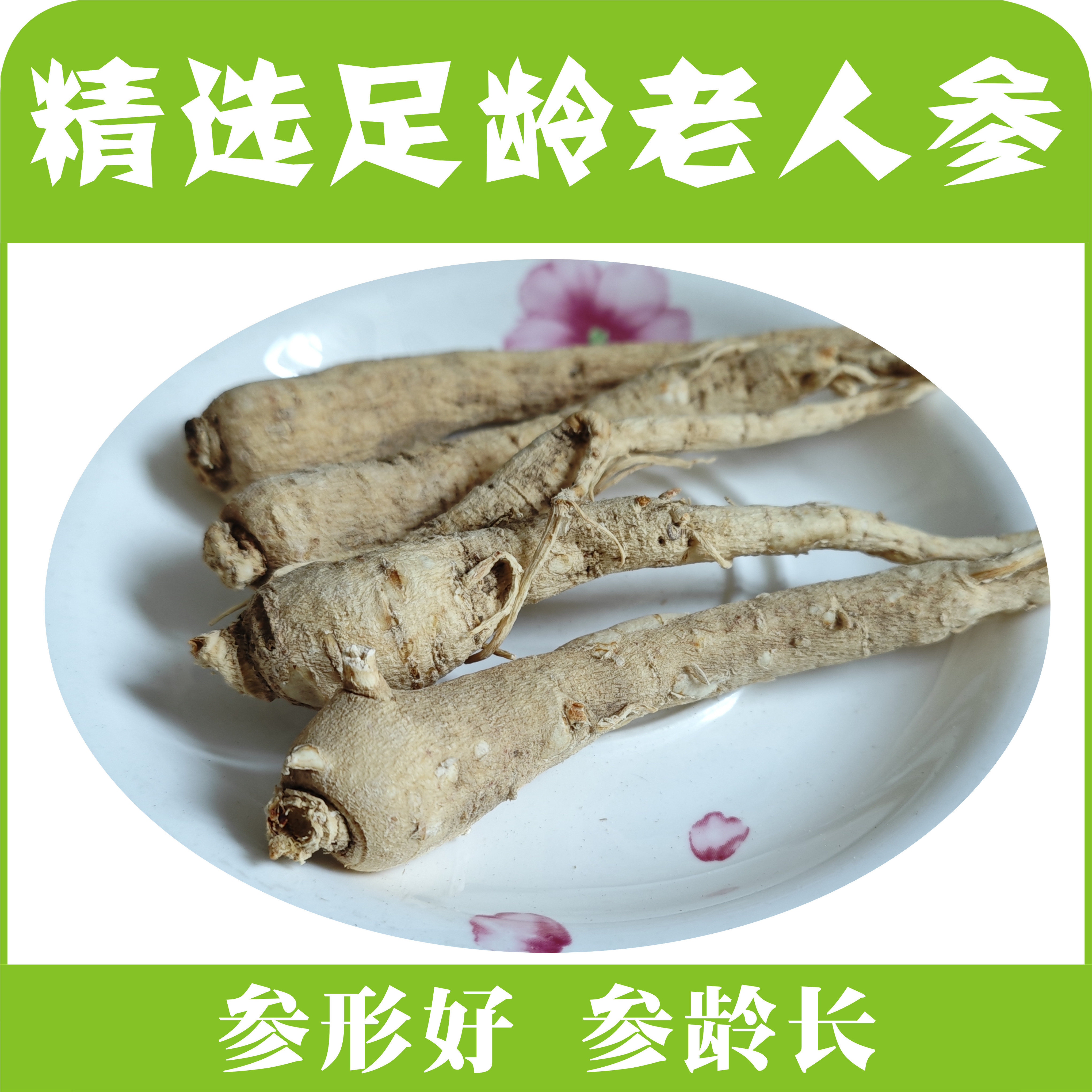 白参长白山人参生晒人参单支整枝大泡酒专用干人参非野生人叁