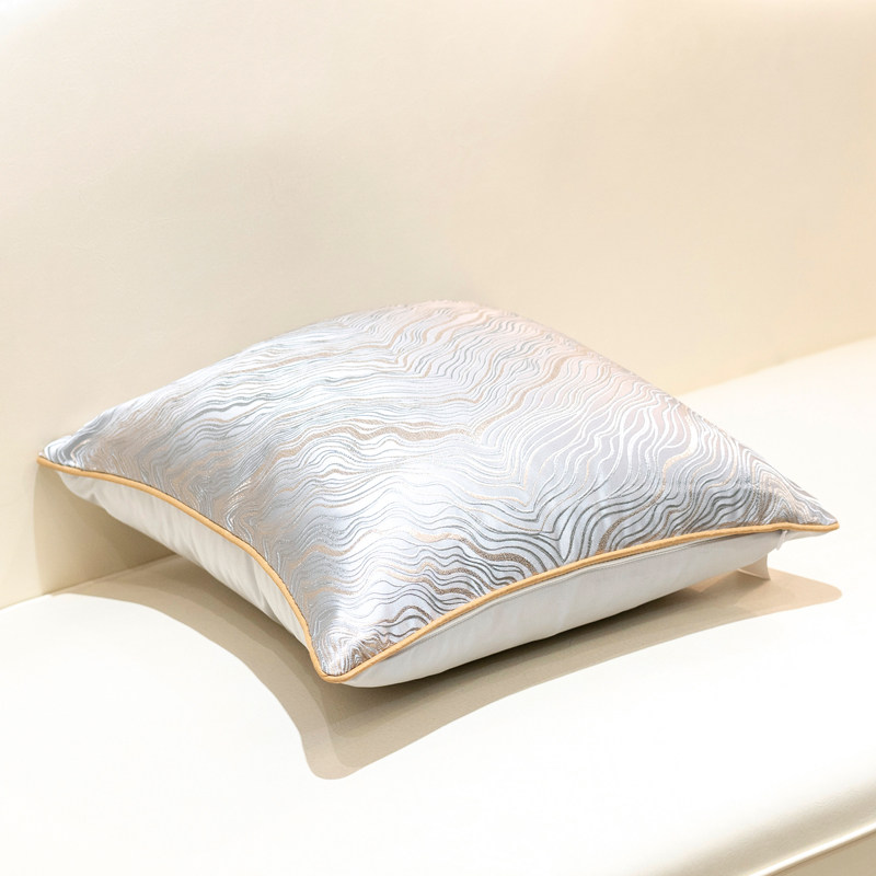 高端客厅沙发抱枕轻奢办公室靠垫大靠背奢华酒店床上睡觉腰靠枕套