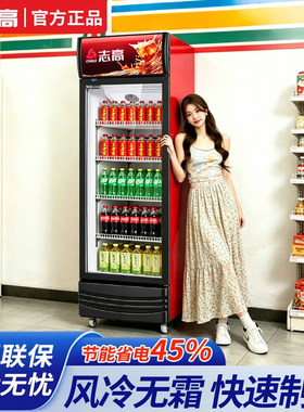 志高饮料展示柜风直冷1300L冰柜