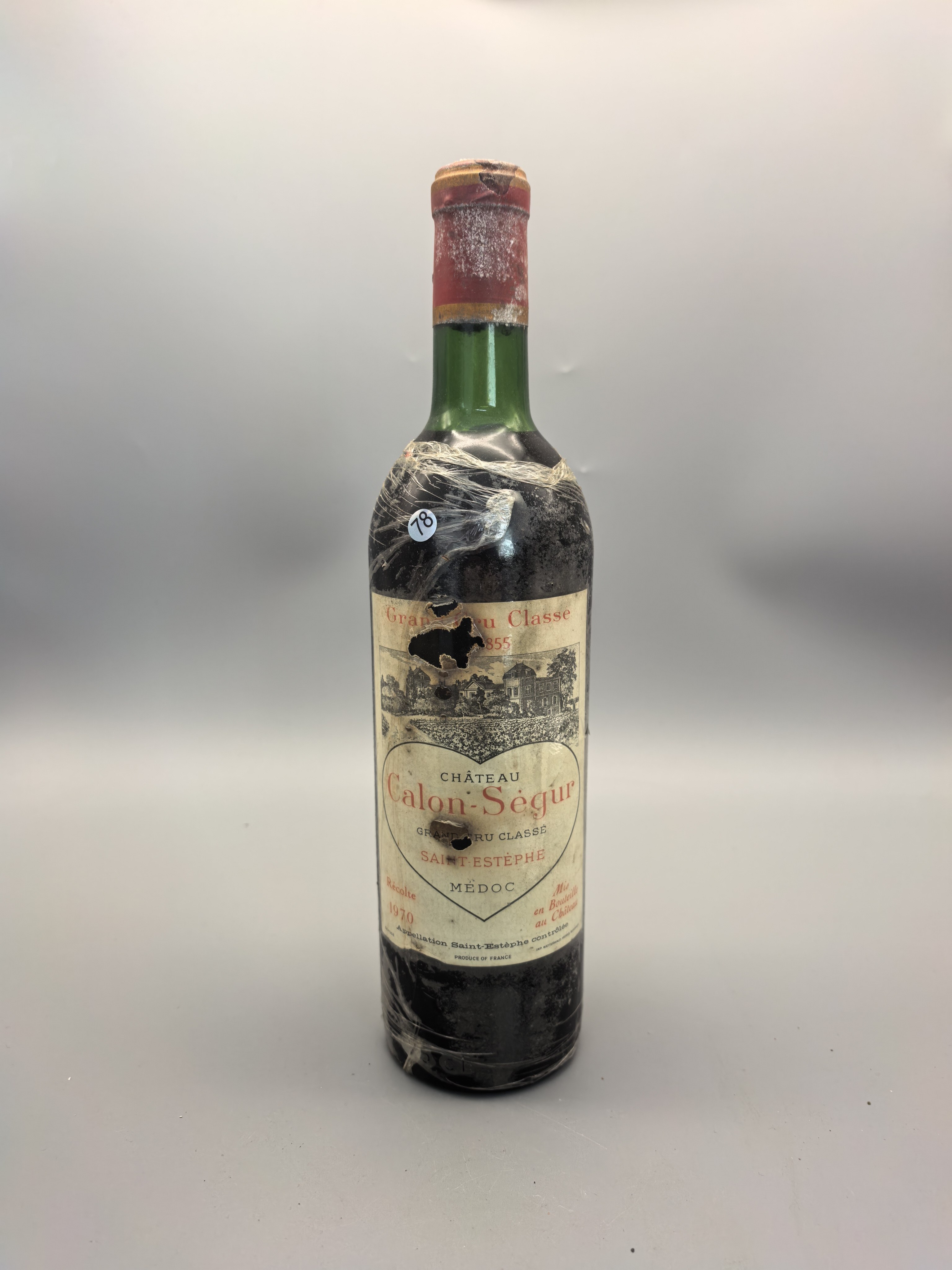 凯隆世家1970年正牌干红（78）水位很好，帽子损点标损,酒类,干红静态葡萄酒,淘宝优惠券,粉丝福利购,淘宝优惠卷