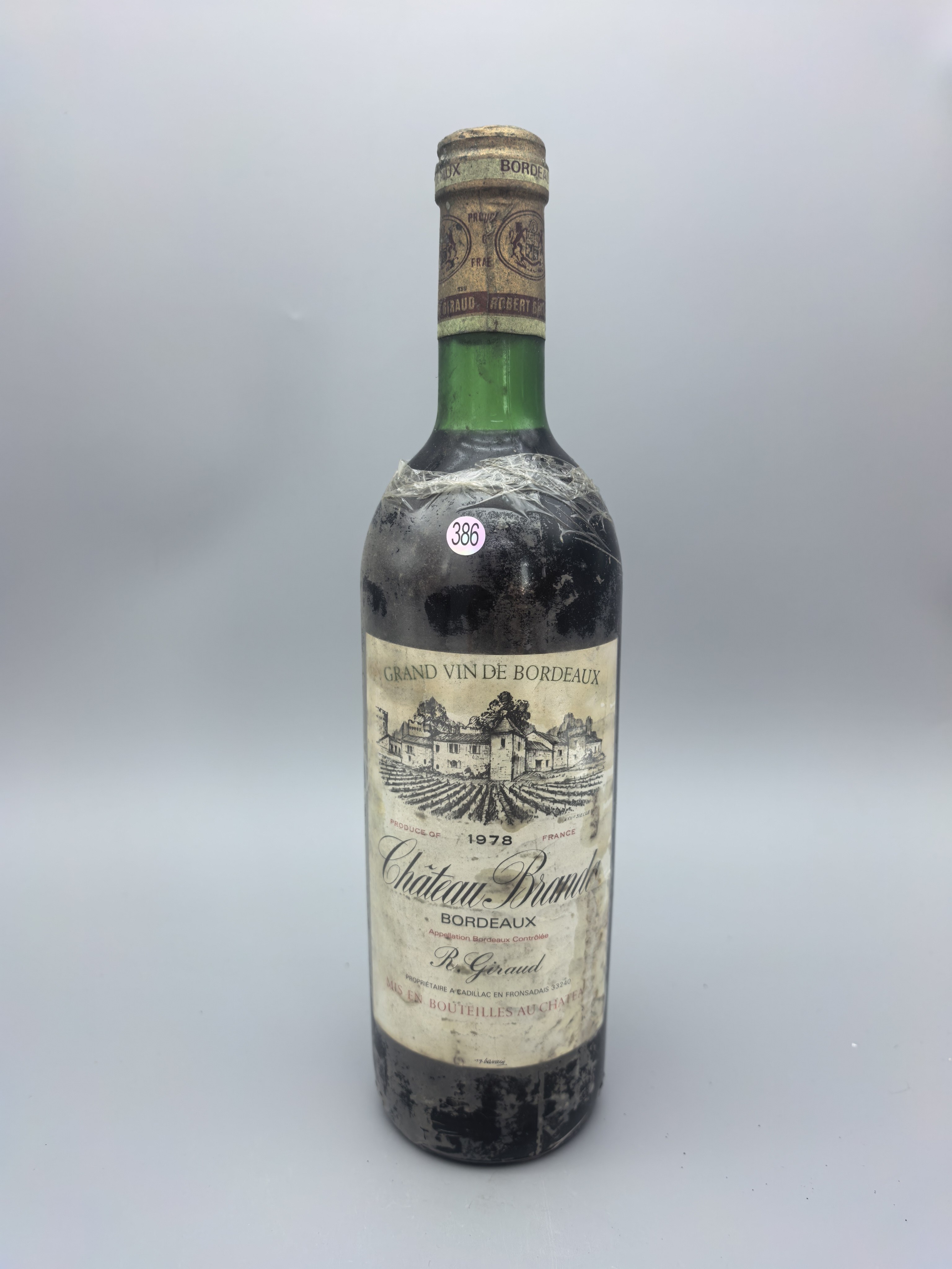 1978年法国波尔多红酒Château Branaire Bordeaux