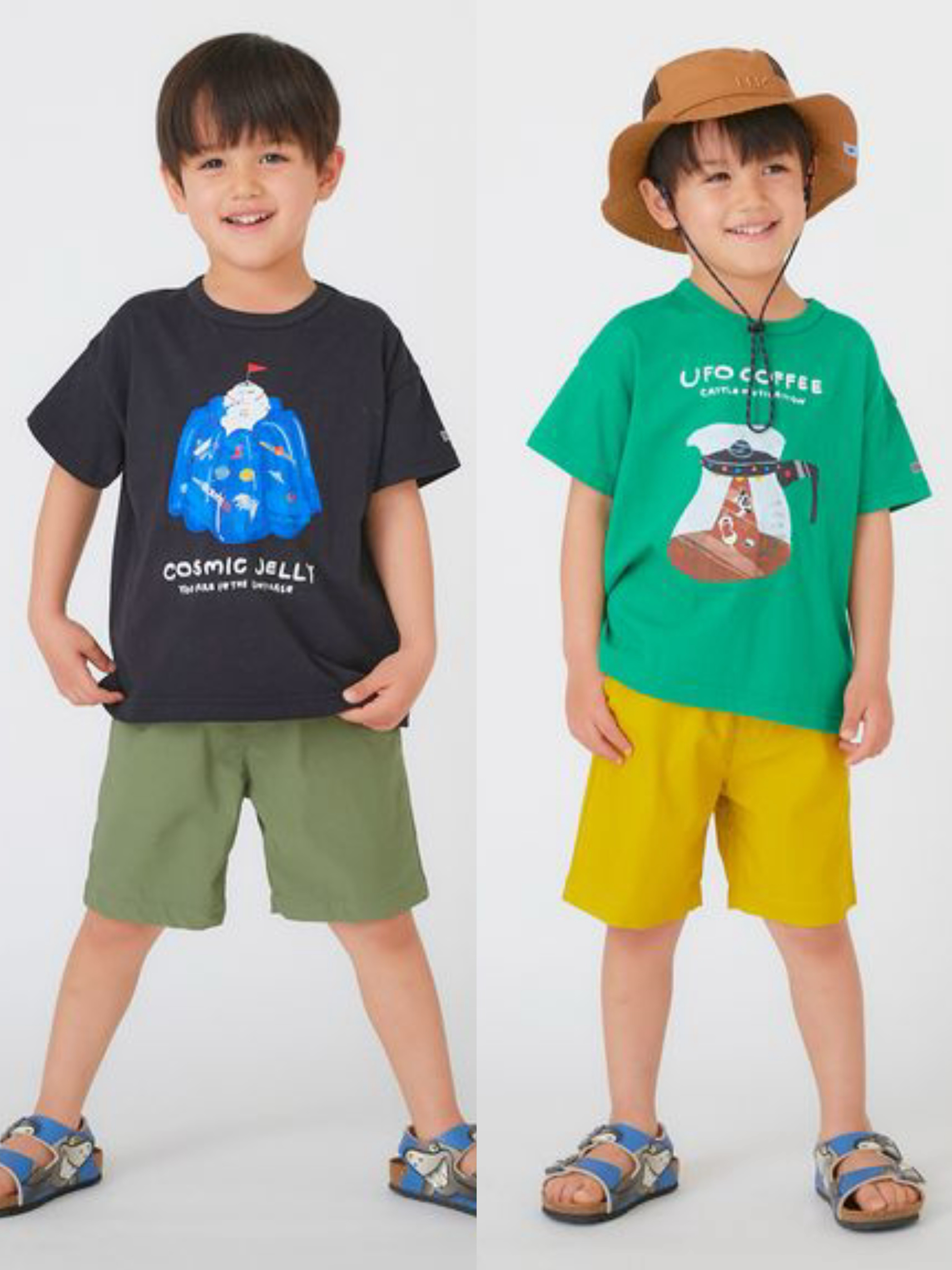 出口日本原单贵牌Hakka全棉宇航员系列印花刺绣