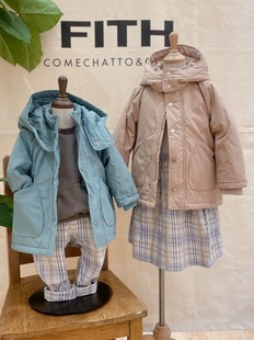 出口外贸原单小众贵牌fith男女童装秋冬保暖棉衣