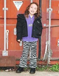 出口外贸日本高端代G潮牌xgirl全棉毛圈风帽衫卫衣字母印花拉链