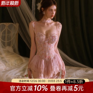 今夕何夕性感睡裙女高级潮蕾丝吊带塑身衣睡衣情感趣味连体衣诱惑