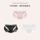 ｜柔纱蕾丝边透气亲肤镂空性感内裤 「今夕何夕」 缚梦芭蕾系列 女