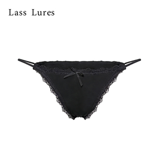 今夕何夕小众轻奢私享细带性感内裤女蕾丝边蝴蝶结三角裤低腰无痕