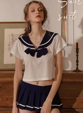 今夕何夕学院风jk纯情少女约会战袍学生装制服诱惑性感睡衣qqny