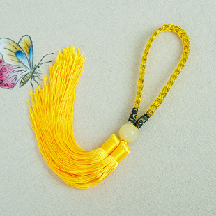 纪念品玉石平安扣 玉玺中国结流苏摆件 定制礼品吊穗子diy定制