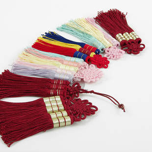 中国结渐变色流苏穗子汉服旗袍压襟腰间扇子服装配件挂饰