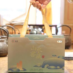 广西梧州特级六堡茶中茶山水窖藏新年茶礼盒2019年陈化花香200g