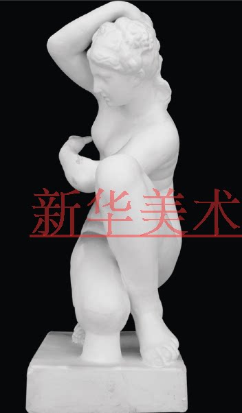 小跪浴石膏像教模具艺术人体全身像写生美术教材摆件挂件家居装饰