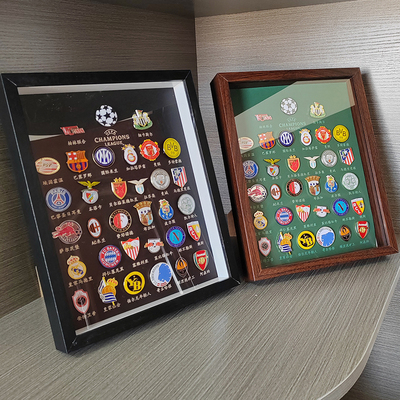 送朋友生日礼物AC米兰皇马切尔西热刺梅西C罗周边足球队金属徽章