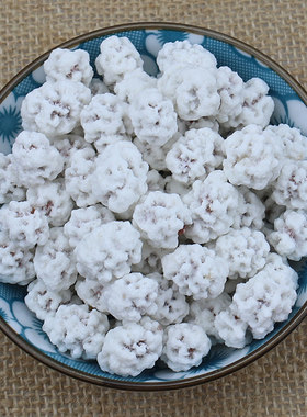 糖衣花生粘袋装雪花花生米沾糖花生糖霜花生米传统怀旧零食小吃熟