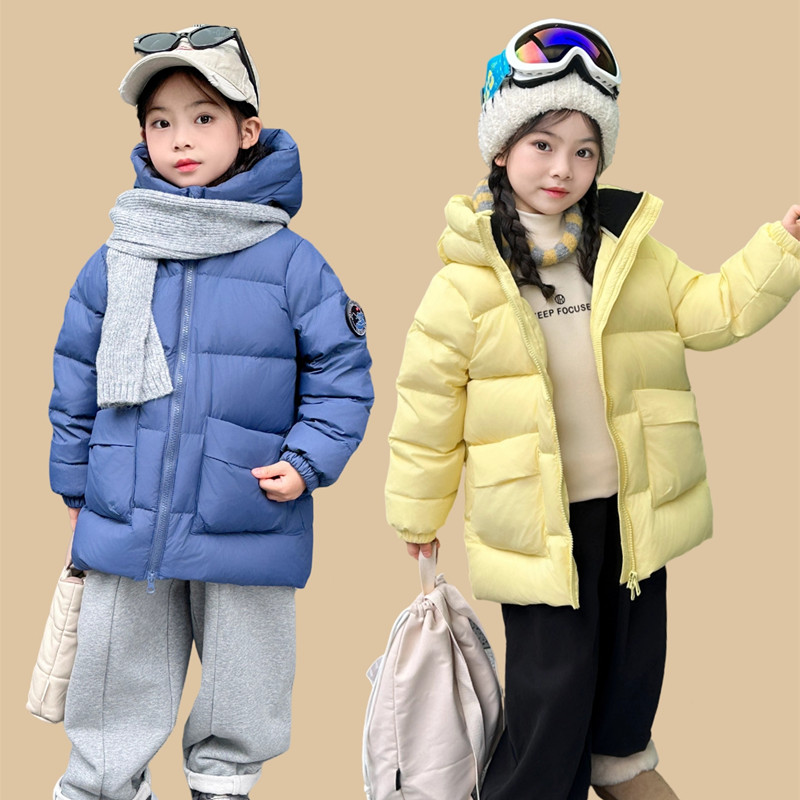 儿童中长款羽绒服冬季新款男女童