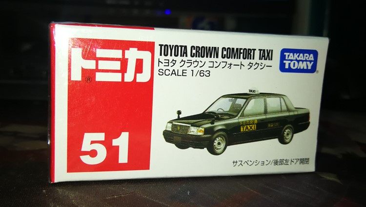 【gd漫玩社】tomy多美卡 51号 丰田皇冠出租车taxi 合金模型车