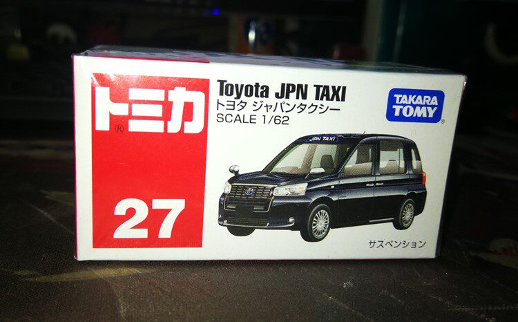 【gd漫玩社】tomy多美卡 27号 丰田 taxi 日本出租车 合金模型车