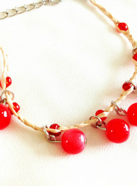 糖果色通透浪漫唯美风玻璃手链